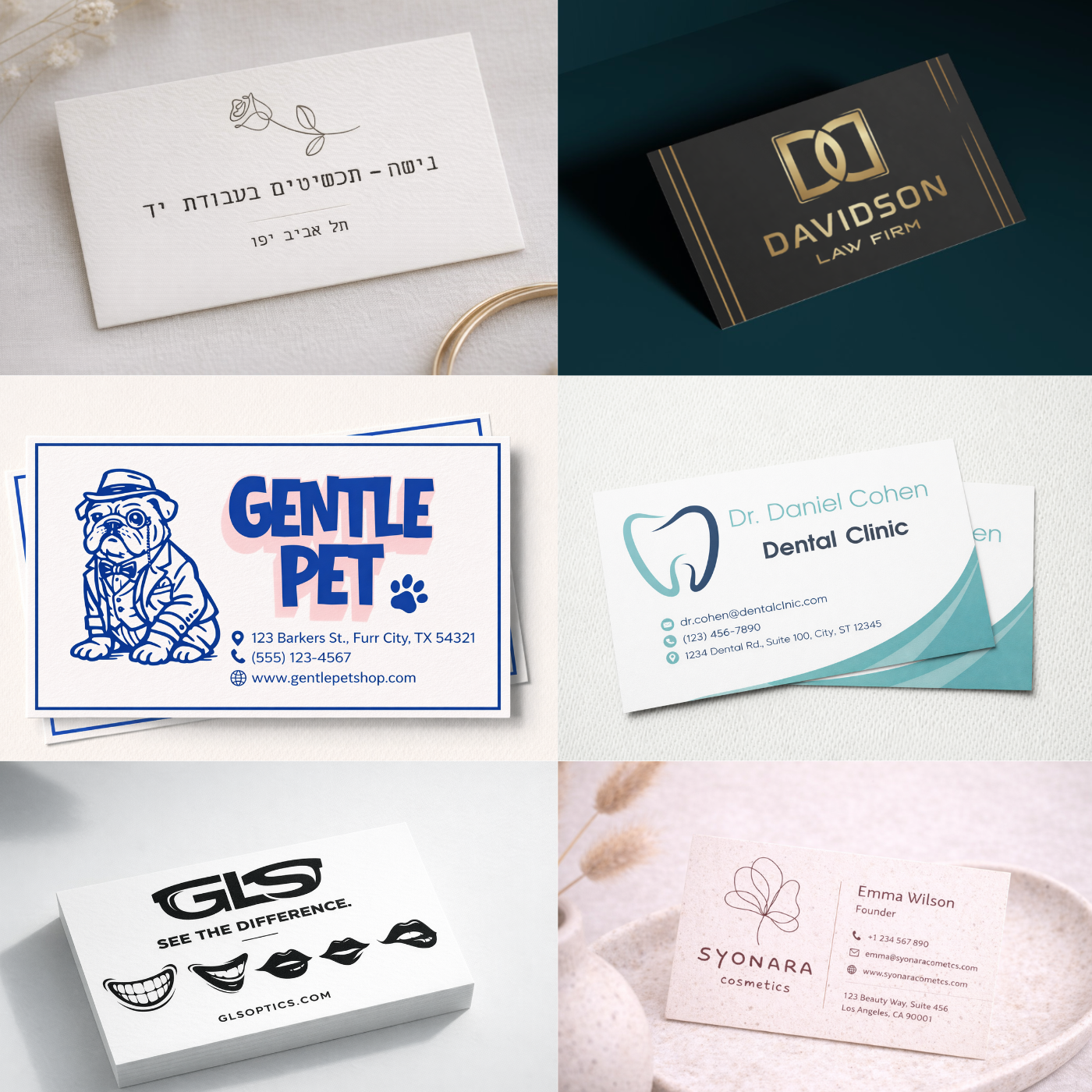 סט כרטיסי מותג