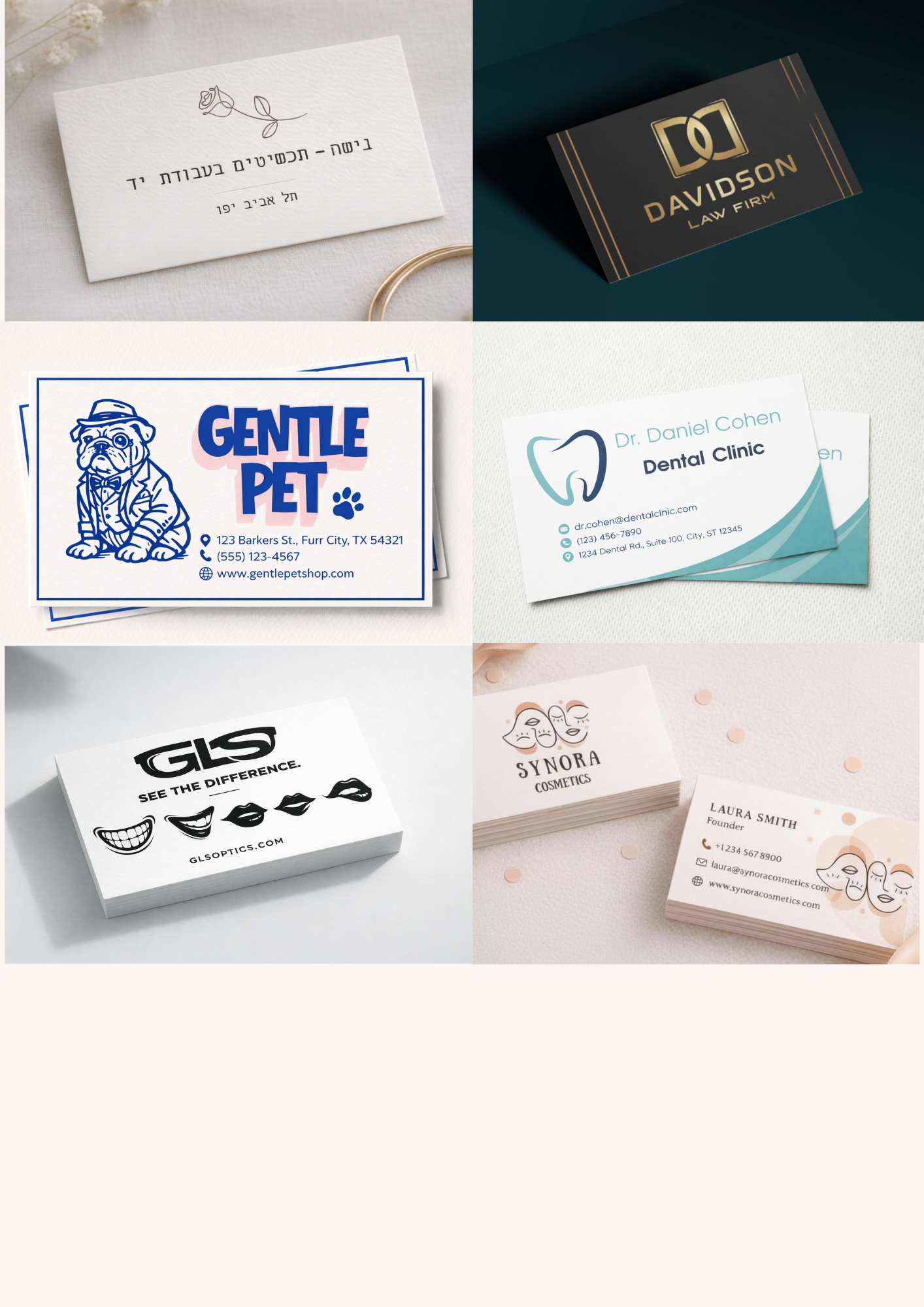 סט כרטיסי מותג